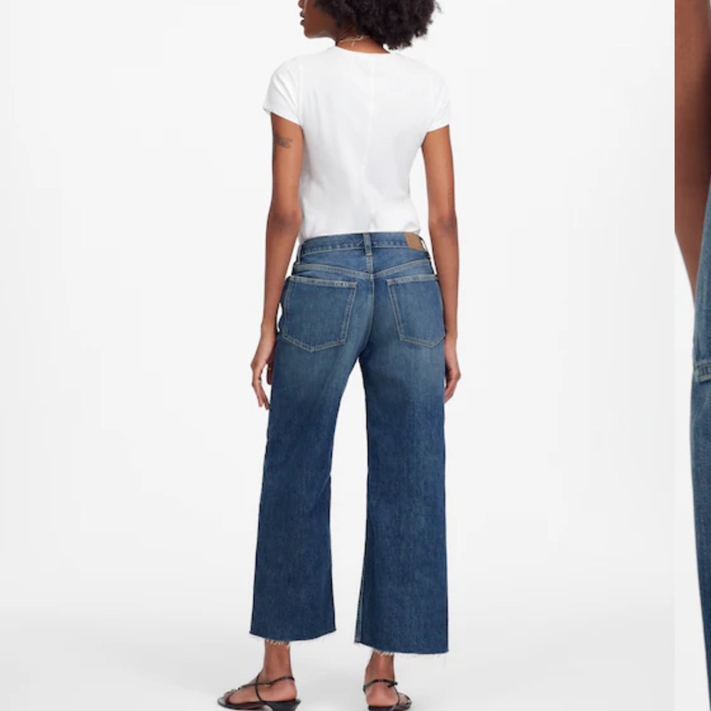 Madewell Low Slung Cropped Blue Jeans - Picture 2 of 11